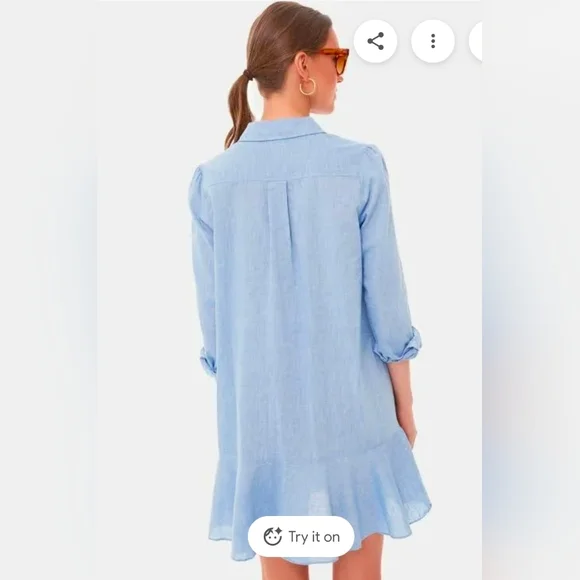 Tuckernuck Callahan Chambray Shirt Dress - Picture 4 of 10